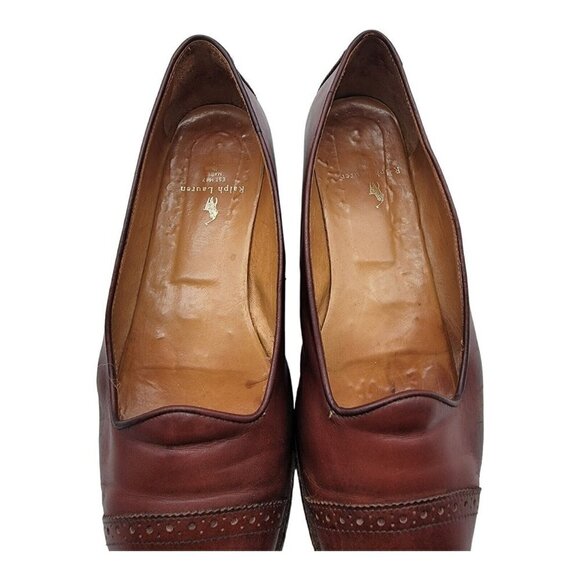 Vintage Ralph Lauren Women's 4767 Leather Flats Loafers Sz 9B - Picture 5 of 12